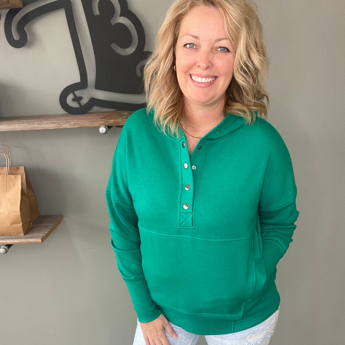 Half Button Pullover