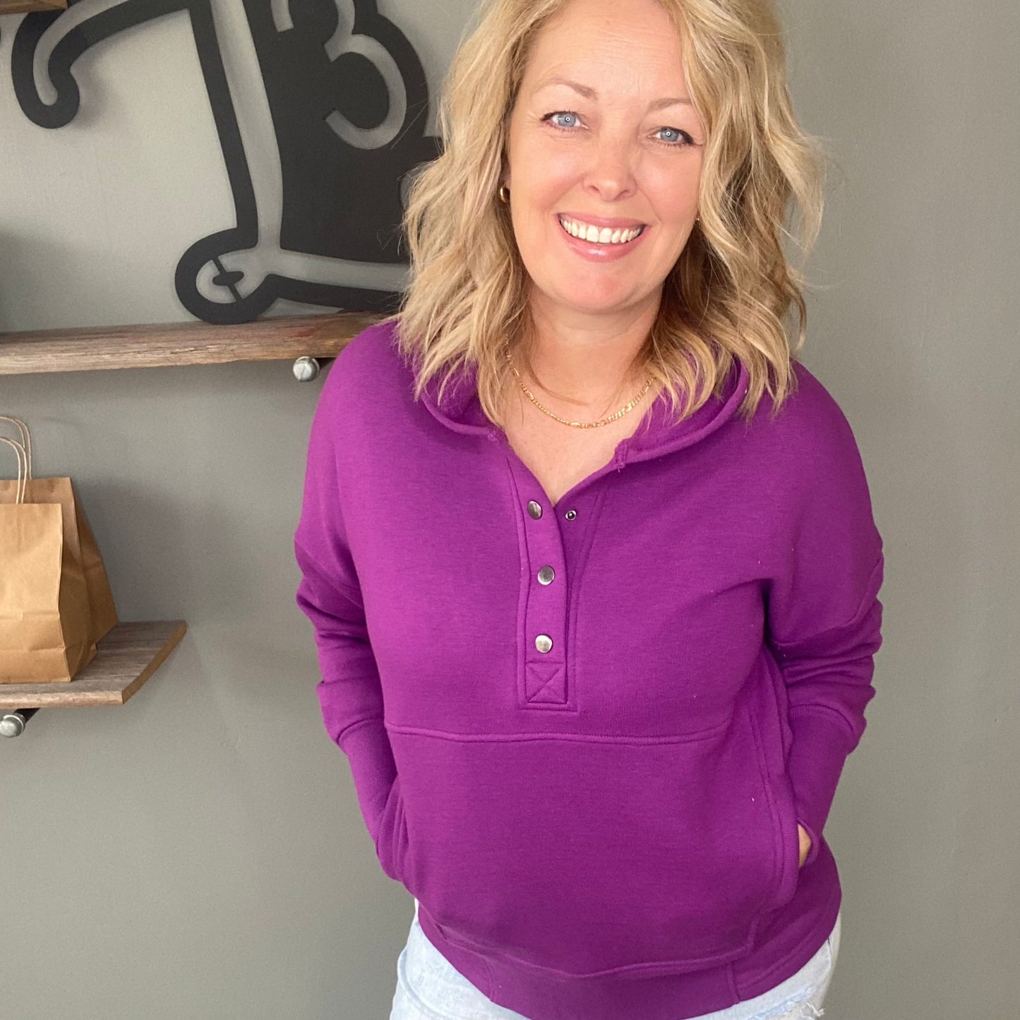 Half Button Pullover