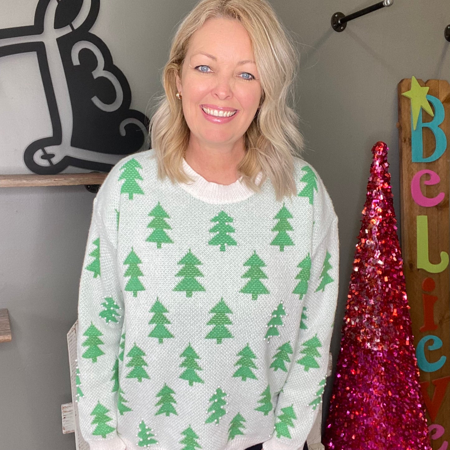 Pearl Christmas Sweater