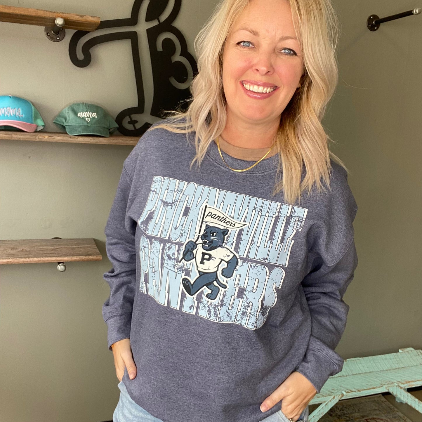 Vintage Pville Panthers Crewneck