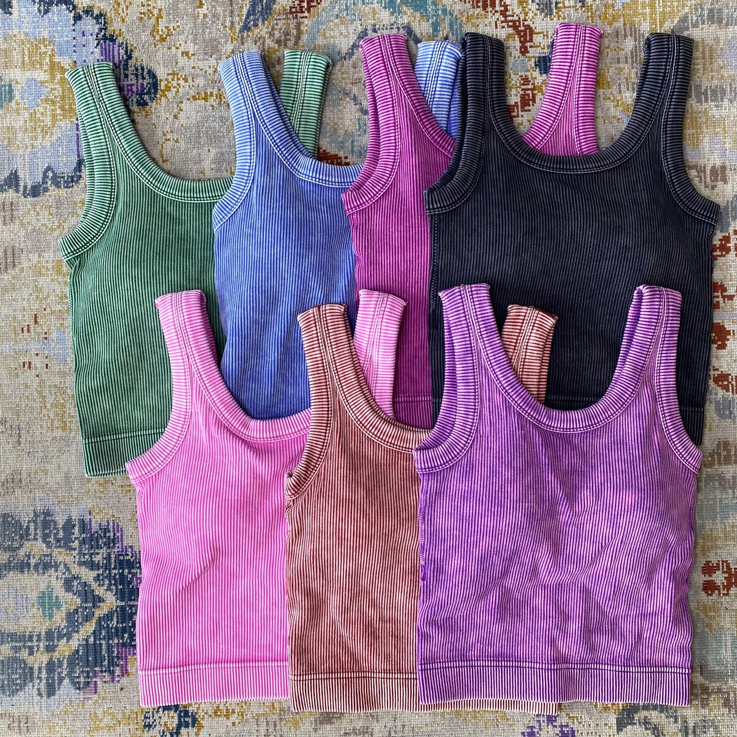Ribbed Cropped Tanks