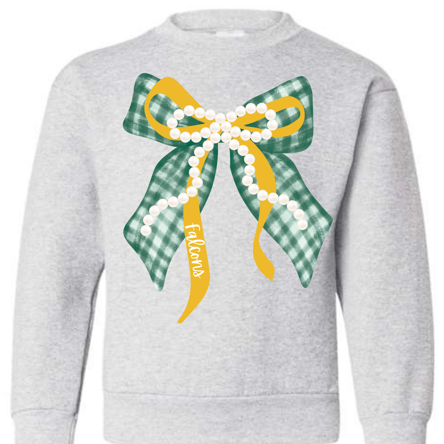 PREORDER Falcons Pearl Bow Crewneck