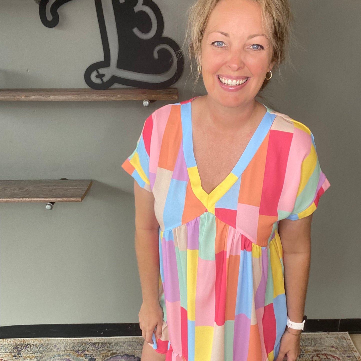 Multi Print Dress
