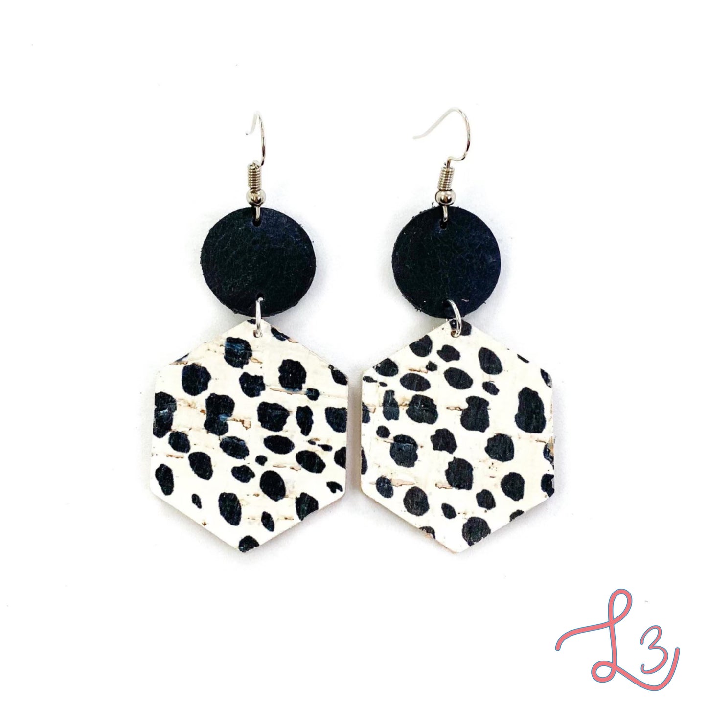 Dalmatian Dangle Earrings