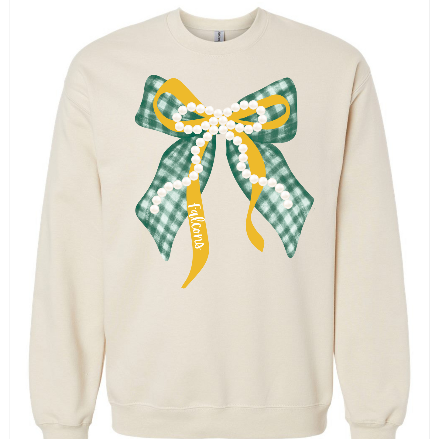 PREORDER Falcons Pearl Bow Crewneck