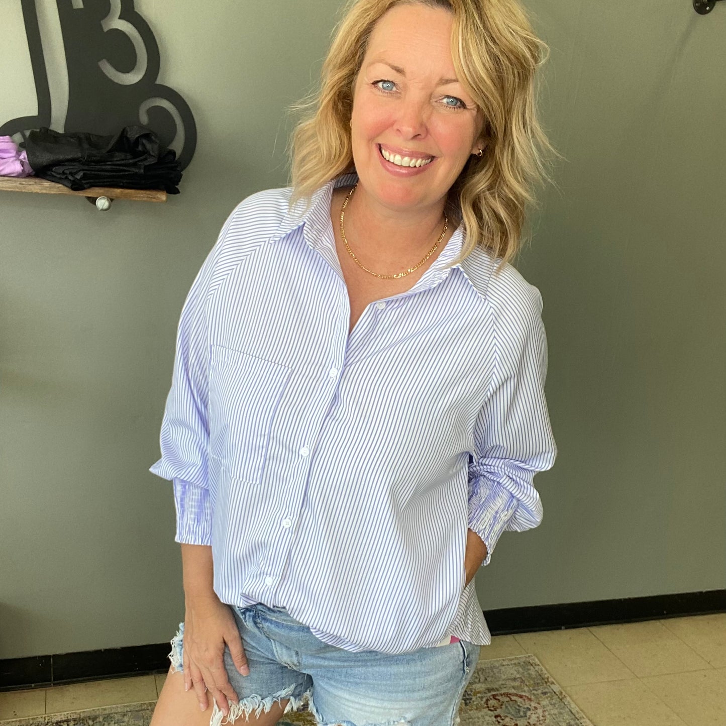 Striped Boyfriend Shirt