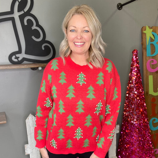 Pearl Christmas Sweater