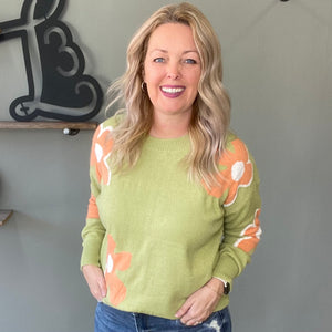Floral Sweater