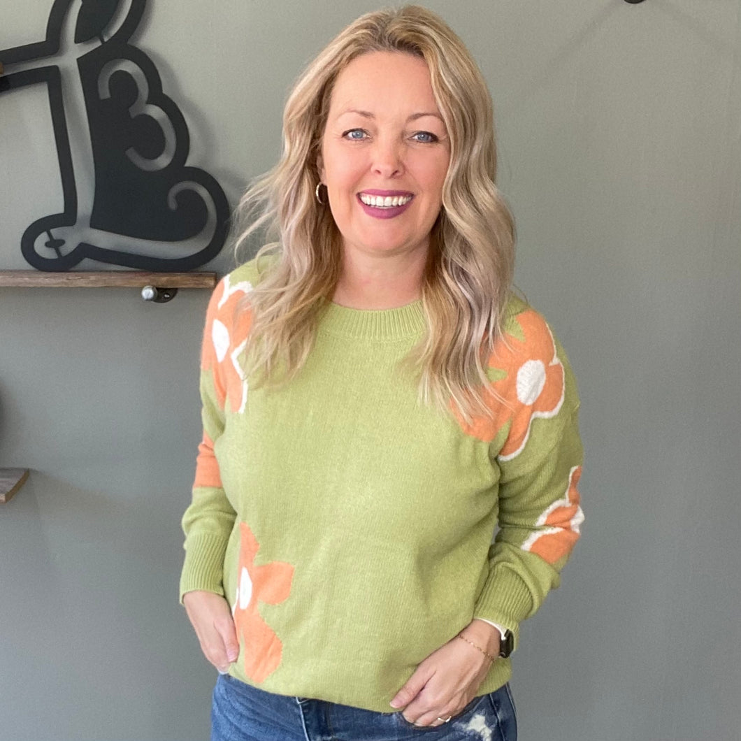 Floral Sweater
