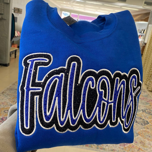 *Preorder*Falcons Applique Crewneck