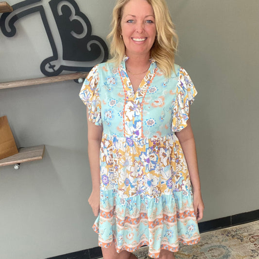 Mint Mixed Dress