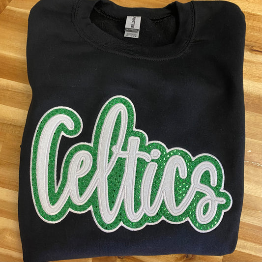 **Preorder**Celtics Applique Crewneck