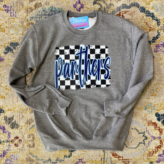Checked Mascot Crewneck