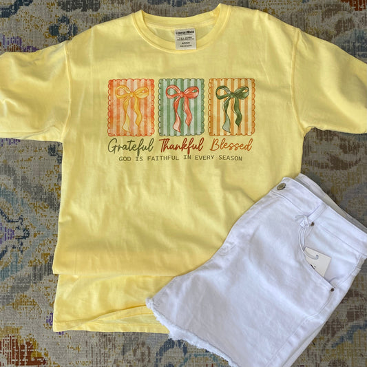 Grateful Thankful Blessed Tee