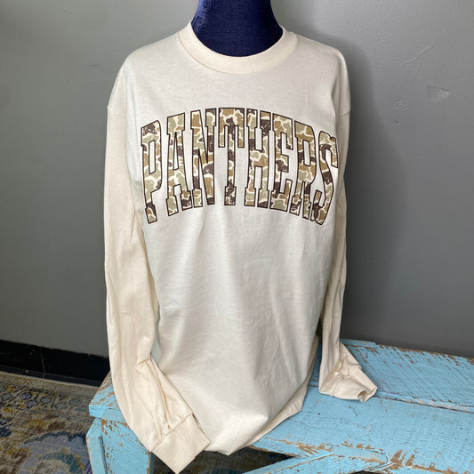 Camo Panthers Long Sleeve Tee