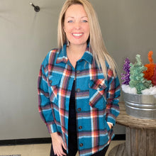 Load image into Gallery viewer, Plaid Shacket with Pockets