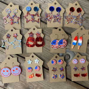 Red, White & Blue Earrings