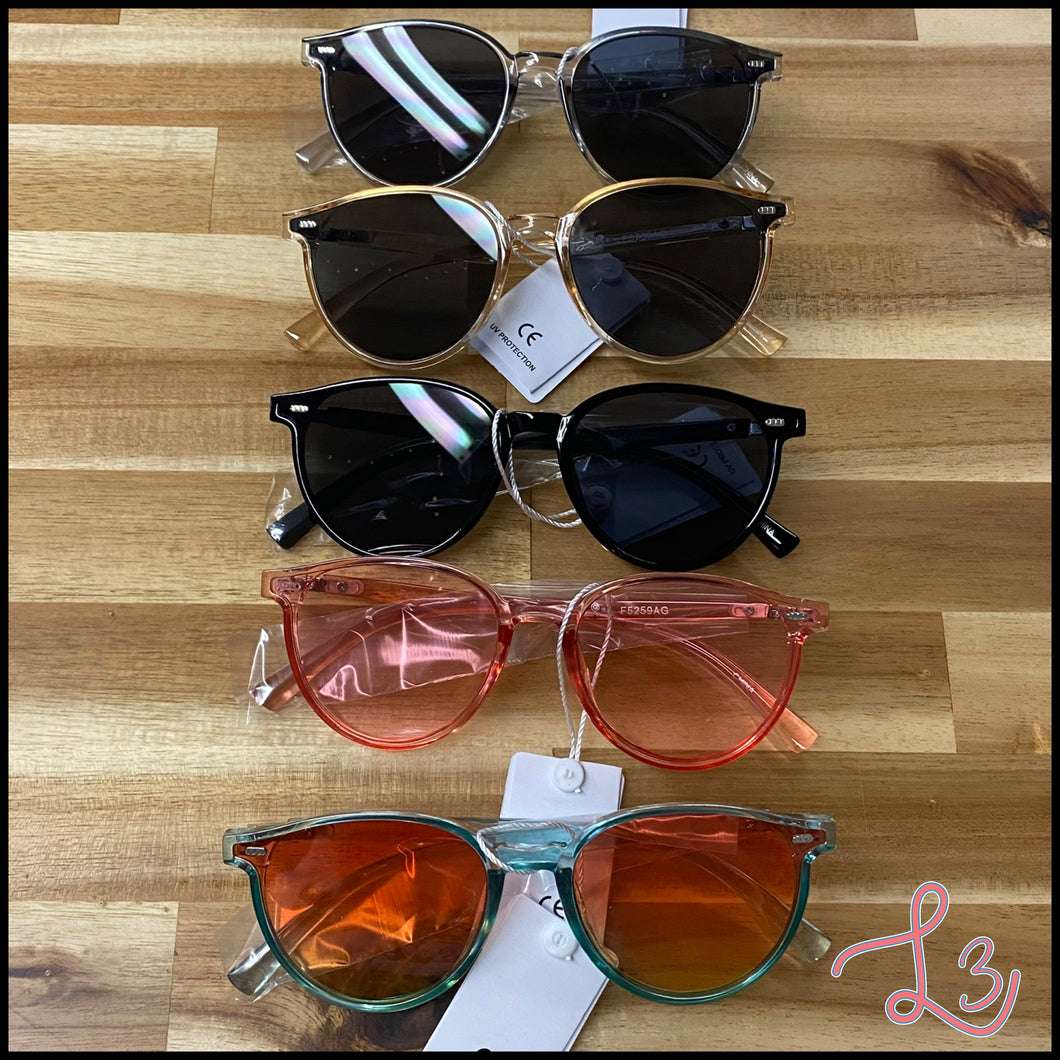 Acetate Round Sunglasses