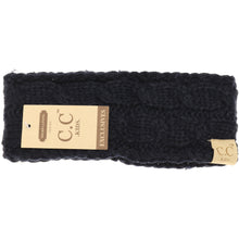 Load image into Gallery viewer, KIDS Solid Cable Knit CC Head Wrap