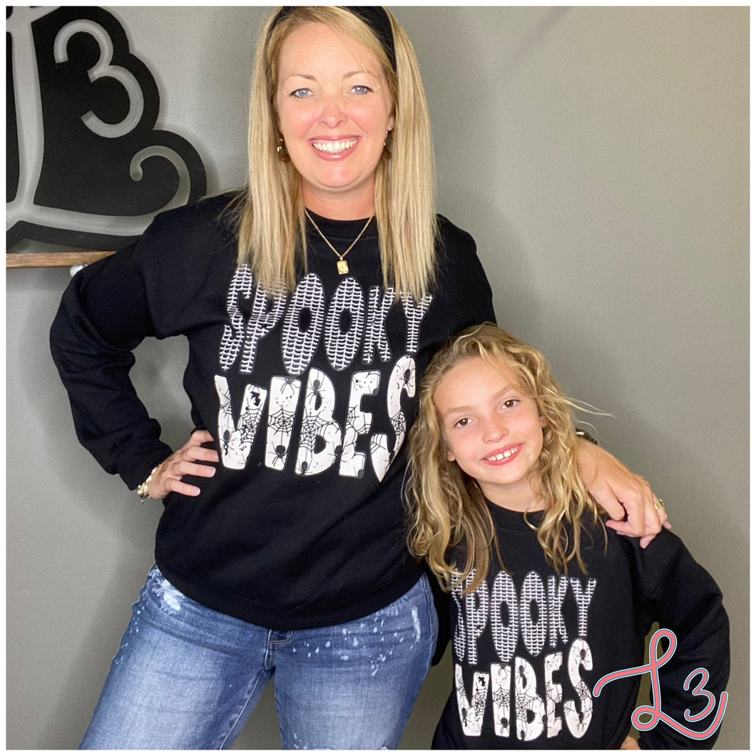 Spooky Vibes Mommy & Me Crewnecks