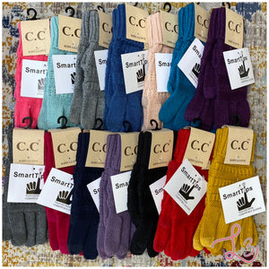 KIDS Solid Cable Knit C.C Gloves
