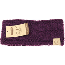 Load image into Gallery viewer, KIDS Solid Cable Knit CC Head Wrap