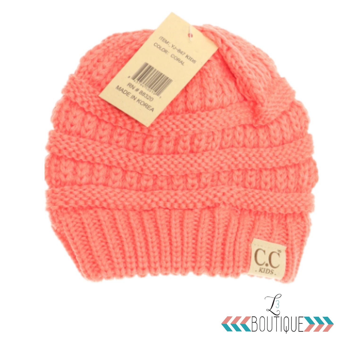 Kids Solid C.C.  Beanie-YJ847