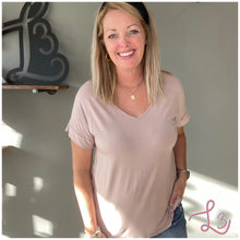 Load image into Gallery viewer, V-Neck Basic Tee