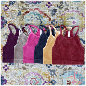 Ribbed Cropped Camis