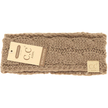 Load image into Gallery viewer, KIDS Solid Cable Knit CC Head Wrap