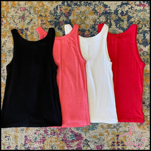 Rayon Ribbed Tank
