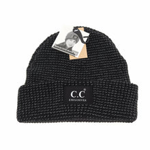 Load image into Gallery viewer, Reflective Solid Unisex C.C Beanie