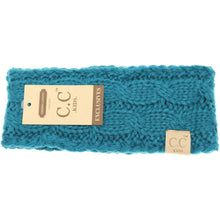 Load image into Gallery viewer, KIDS Solid Cable Knit CC Head Wrap