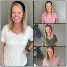Load image into Gallery viewer, V-Neck Basic Tee