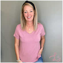 Load image into Gallery viewer, V-Neck Basic Tee