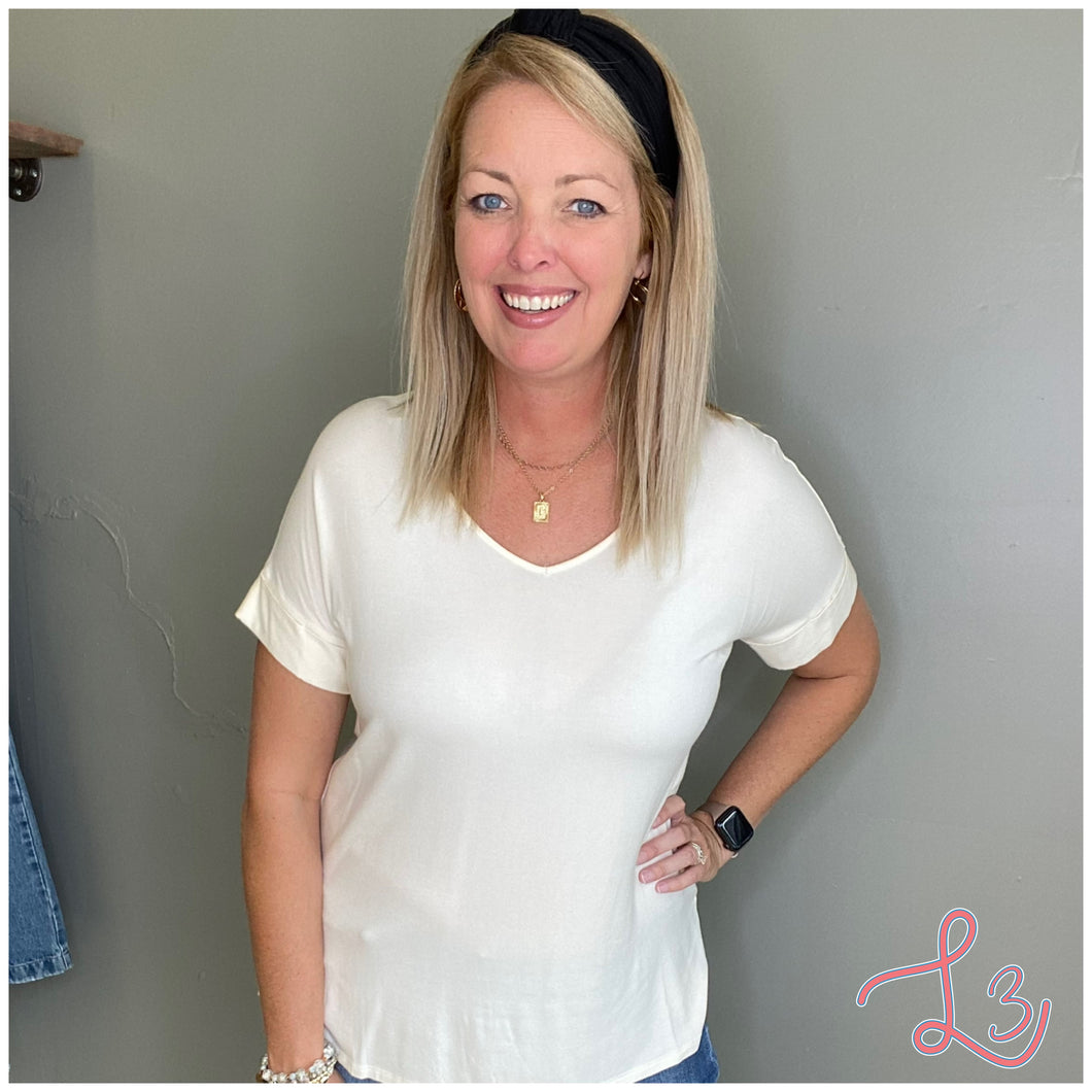 V-Neck Basic Tee