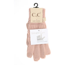 Load image into Gallery viewer, KIDS Solid Cable Knit C.C Gloves