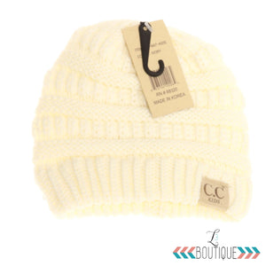 Kids Solid C.C.  Beanie-YJ847