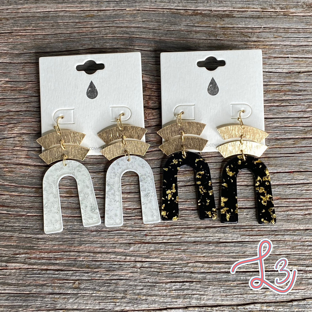 Gold Flake Earrings