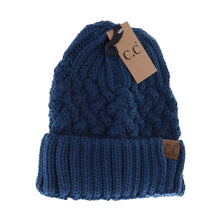 Load image into Gallery viewer, C.C Beanie Lattice Knit Cuff