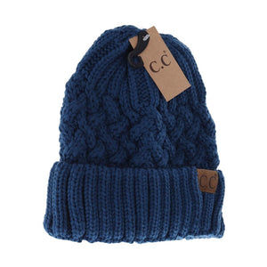 C.C Beanie Lattice Knit Cuff